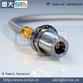 STA RF bulkhead crimp N female connector 4