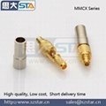 RF mmcx male crimp connector for RG58/141/213 cable