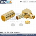 STA-MMCX Male Right Angle connector for LMR100,RG174 RG316 2