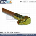 STA-MMCX Male Right Angle connector for LMR100,RG174 RG316 4