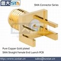 RF Application SMA Type RF Coaxial Connector SMA for PCB Mount 2