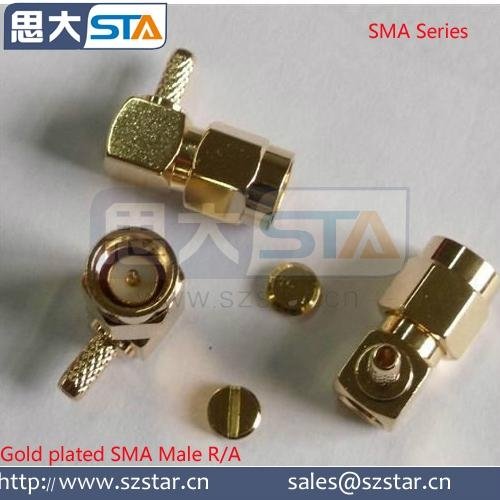 STA pure copper gold-plated SMA series connector 2
