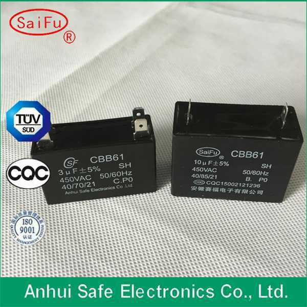 High Quality ac motor run capacitor cbb61 2