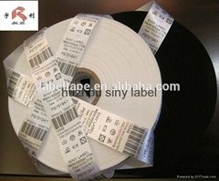 washable barcode label with non frayed edge 