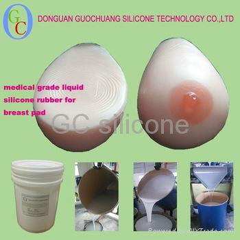 Platinum cure soft liquid rubber for artificial silicone bra