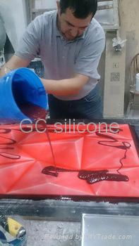 condensation silicone rubber rtv 2 mold making for high density polyethylene cra