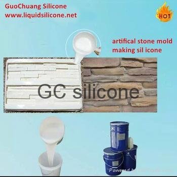 rtv condensation cure liquid silicone for concrete stone and rock veneer molds 3
