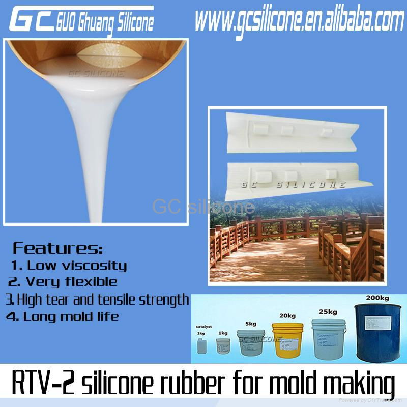 rtv 2 silicone rubber mold for artificial garden decoration concrete 3