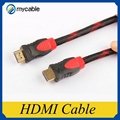 China 24k Gold plated connector 1080P HDMI Cable 1.4 2