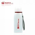 Double wall stainless steel FLAT sports bottle vacuum flask thermal mug 5