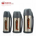 Wide mouth double wall stainless steel sports bottle vacuum flask travel mug 1