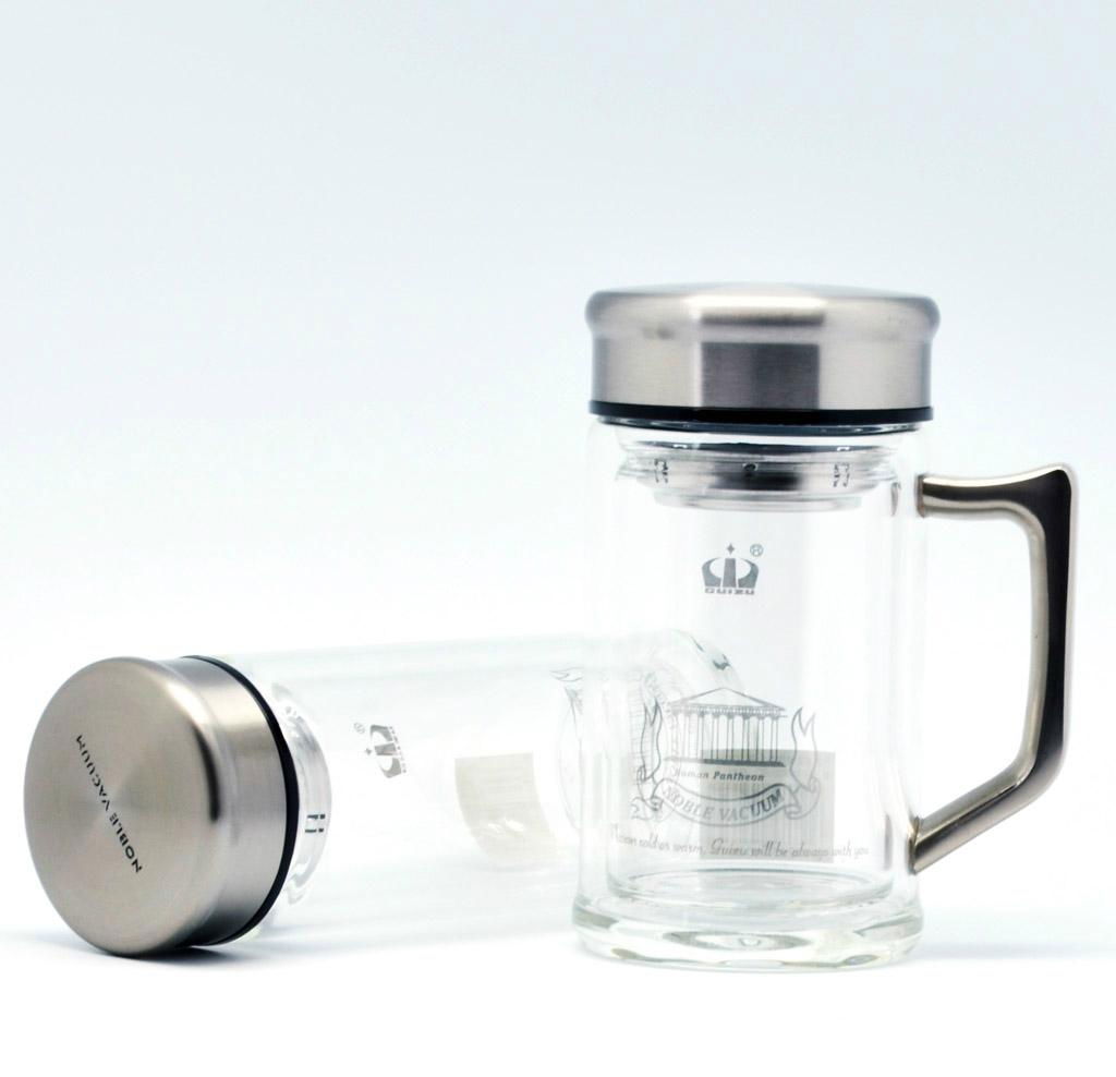Double wall crystal glass tumbler healthy glass bottle elegant glass cup Baalbek