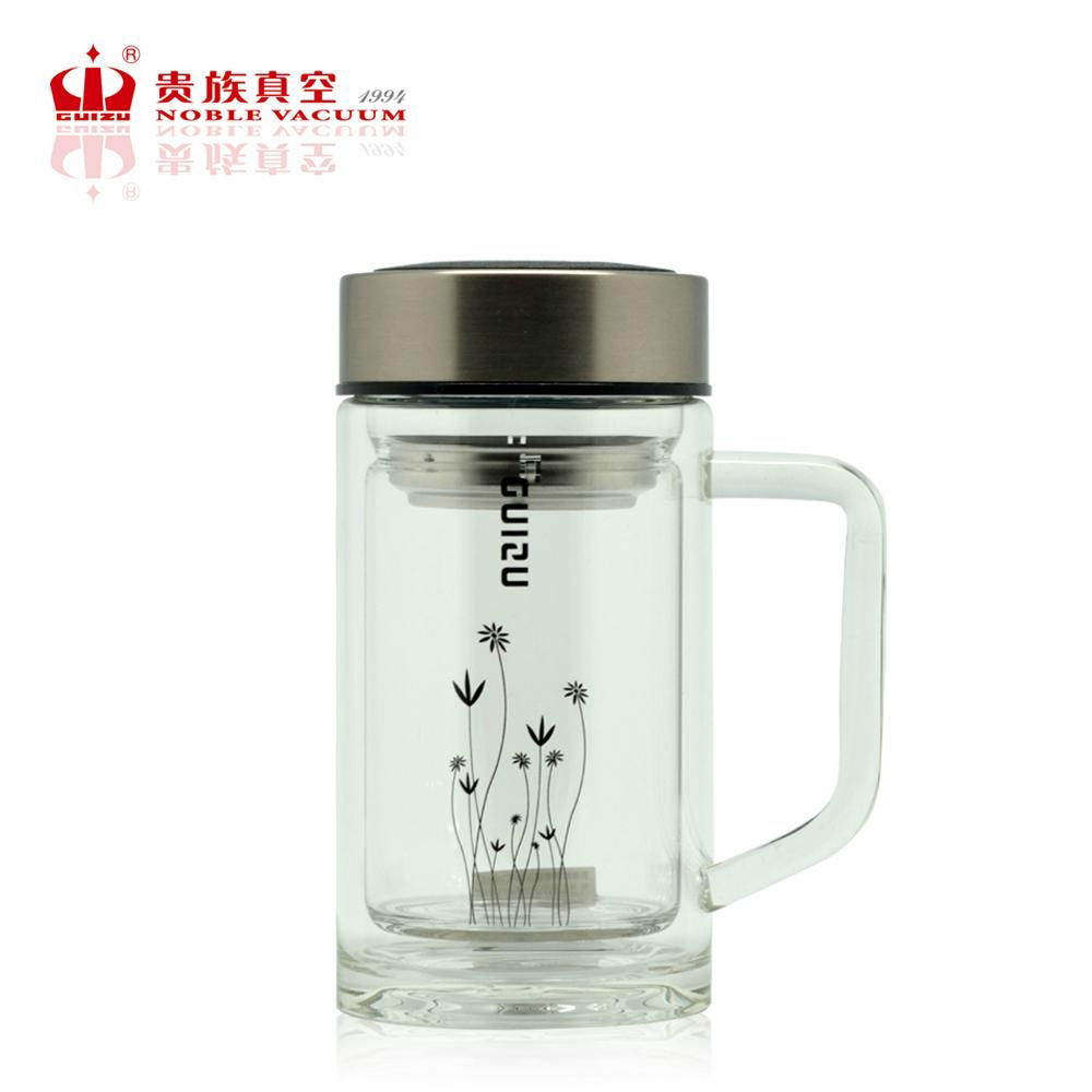 Double wall glass tumbler healthy glass bottle elegant glass cup YALE 2