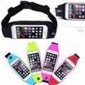 Sport Running Waist Belt  Bag With Touch screen Runner Pouch for iPhone6 6S Plus 4