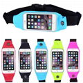 Sport Running Waist Belt  Bag With Touch screen Runner Pouch for iPhone6 6S Plus 5