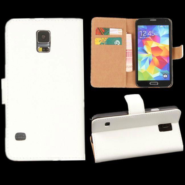 Wallet Case Folio Stand Genuine Leather Cover for galaxy s6 2