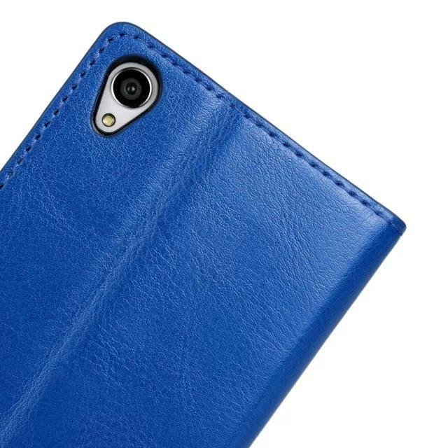 Wallet Leather Case With Credit Card Slots Stand Flip Cover for Sony Xperia Z4 4