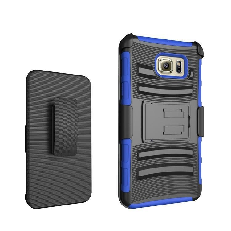 Hard Silicone TPU Rubber Case With Kickstand Belt Swivel Clip Cover for Note 5 2