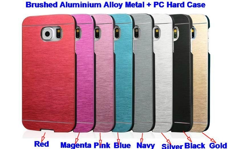 Motomo Brushed Aluminium Alloy Metal + PC Hybrid Case Skin Cover for iPhone 6 5