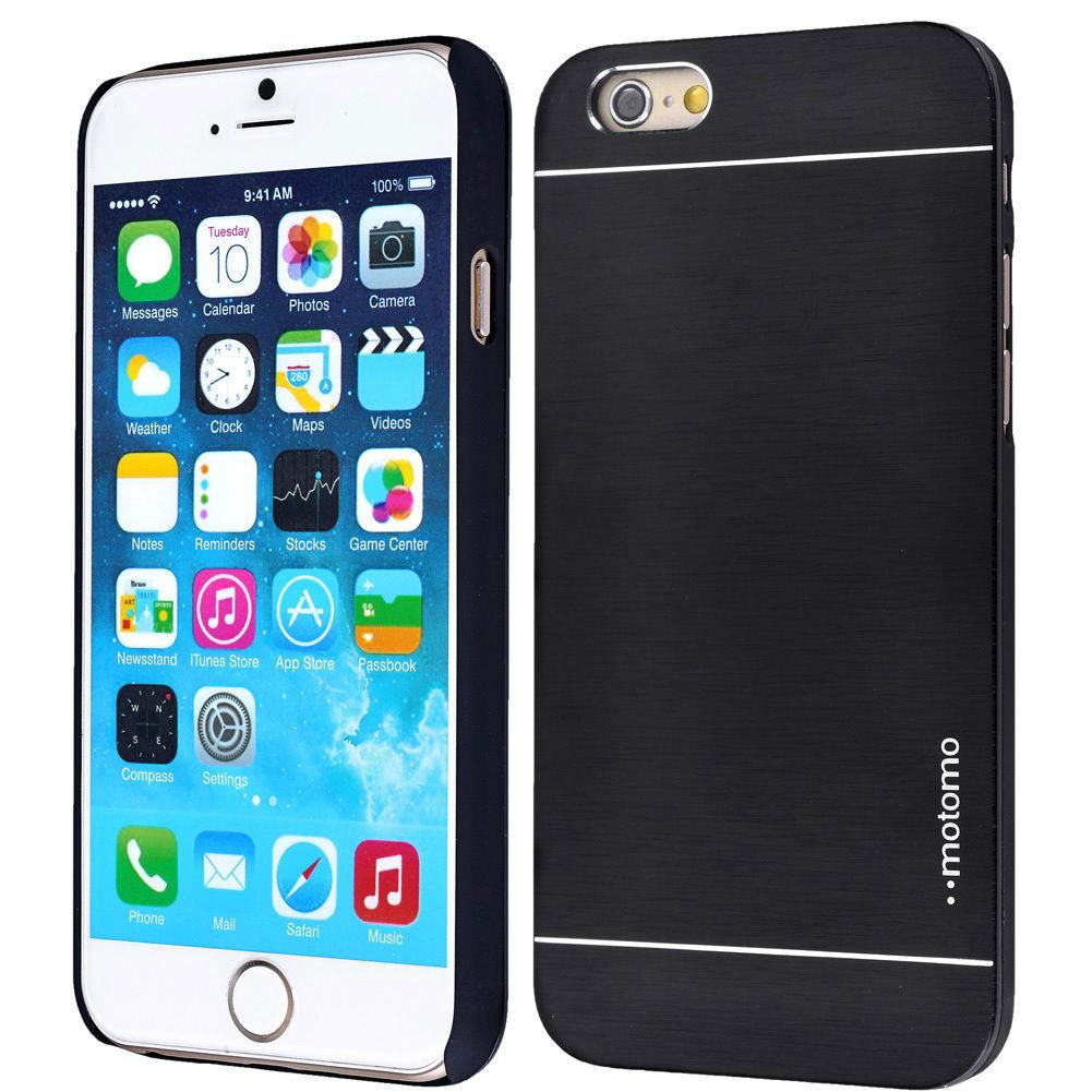 Motomo Brushed Aluminium Alloy Metal + PC Hybrid Case Skin Cover for iPhone 6 2