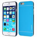 Motomo Brushed Aluminium Alloy Metal + PC Hybrid Case Skin Cover for iPhone 6 3