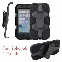 Belt Clip Anti-Shock Hybrid Tough Slim Armor Stand Case Cover for iPhone 6S