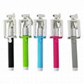 Mini Foldable Wired Cable Take Pole Self Stick Monopod for iPhone IOS Android 1