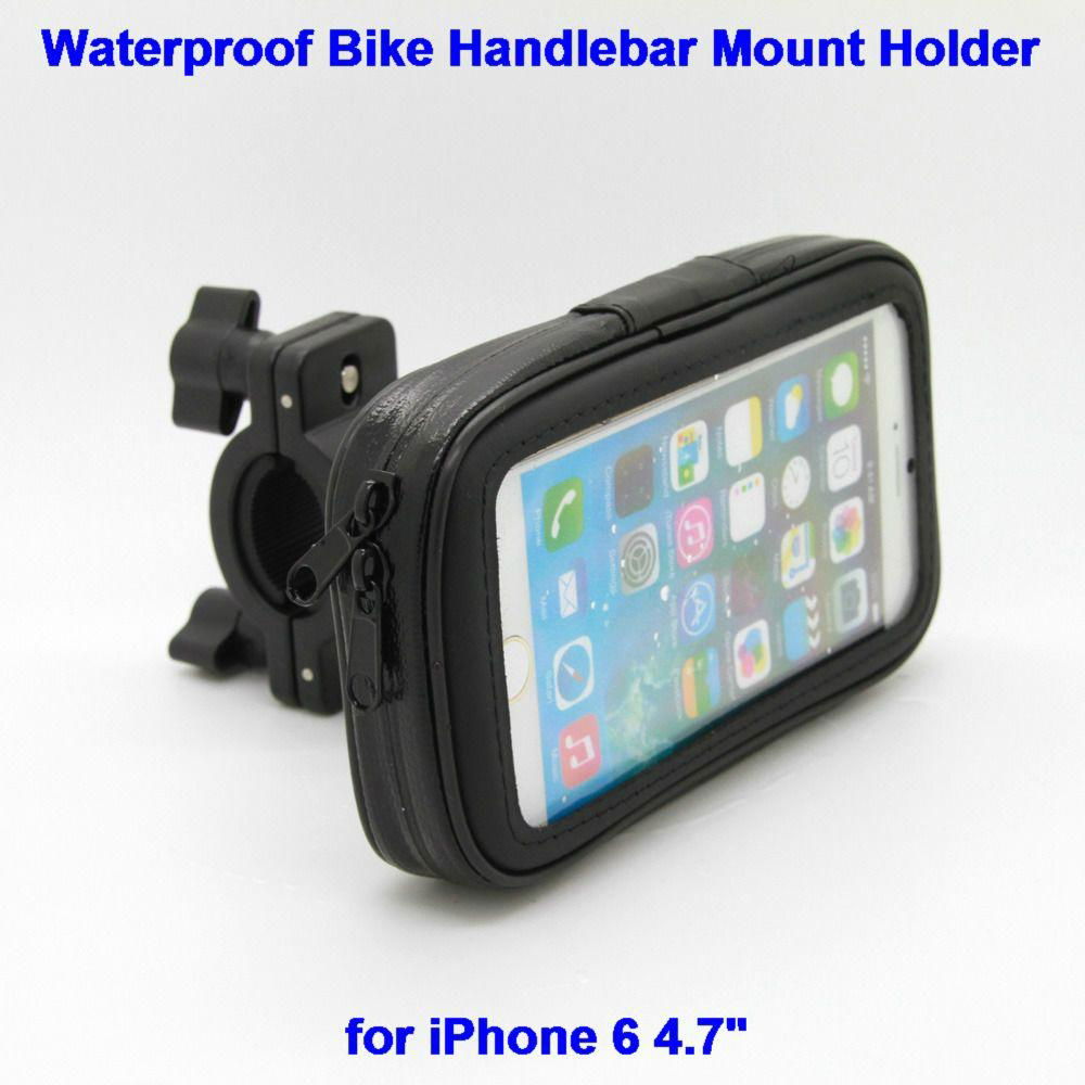 Bike Bicycle Handlebar Mount Holder Waterproof Case Bag for iPhone 6 2