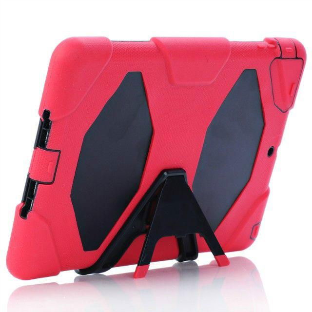 Anti Shock Hybrid Heavy Duty Slim Armor Stand Cover Case for iPad 2