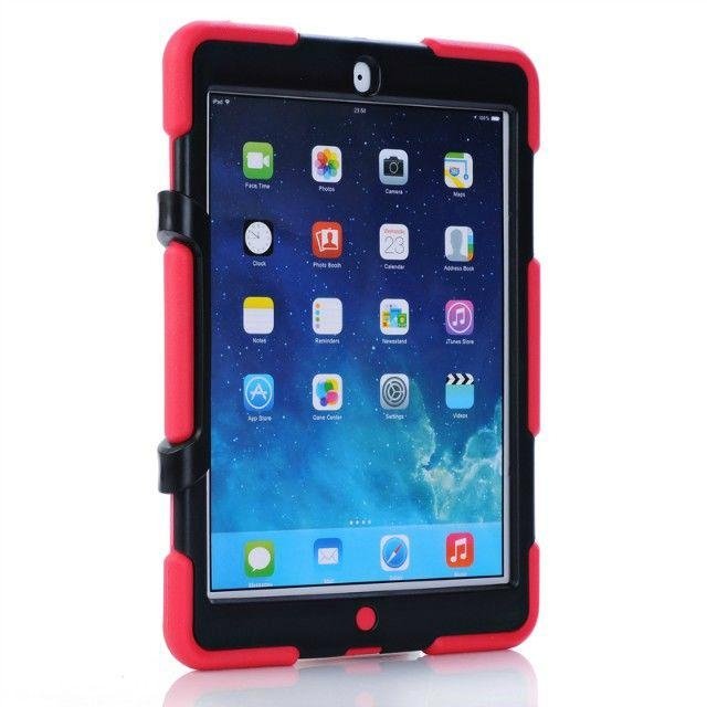 Anti Shock Hybrid Heavy Duty Slim Armor Stand Cover Case for iPad 4