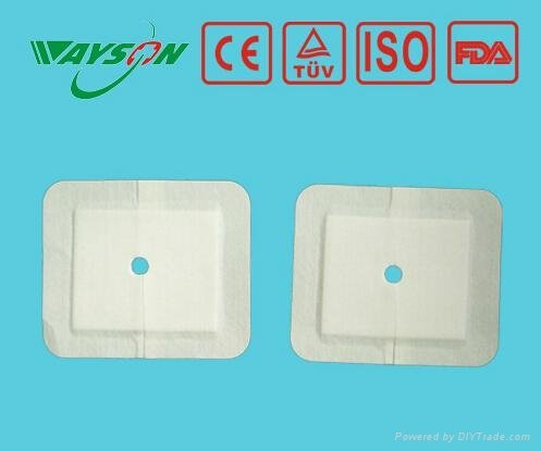 Self-adhesive with absorbent pad