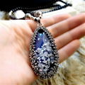 Latest Design Opal Stone Shell Pendant Chain Necklace Designs Jewelry For Girls