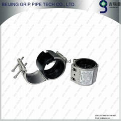 Hinge Type pipeline clamps for pipe repair 