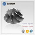 TiAl titanium casting parts impeller for turbocharger 3