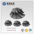 TiAl titanium casting parts impeller for turbocharger 4