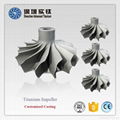 TiAl titanium casting parts impeller for turbocharger 1