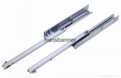 single extension undermount drawer slide with pin