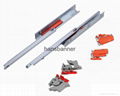 single extension undermount drawer slide with push open with clips 1