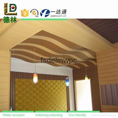High Quality Wood Plastic Composite WPC Artistic Ceiling Tile