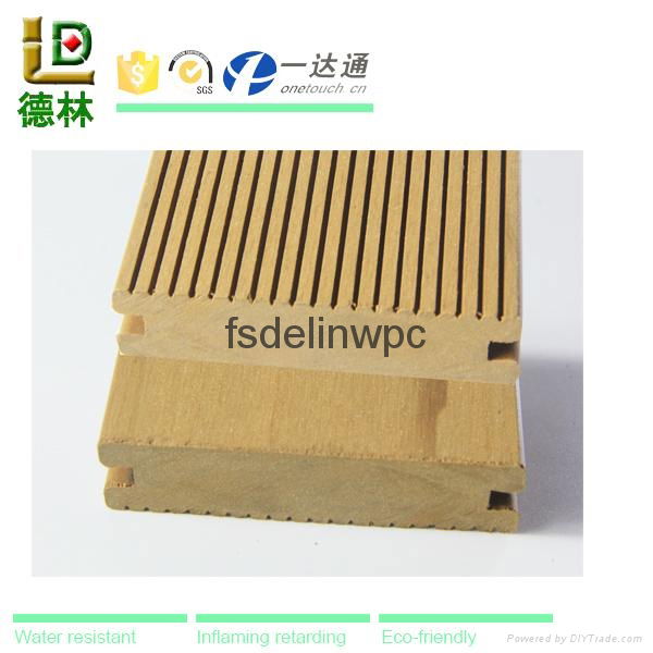 eco-friendly waterproof anti-slip indoor wpc floor wood plastic composite 5