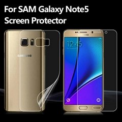 Full Body Skin Front and Back Clear Screen Protector For Samsung Galaxy Note5 Ul
