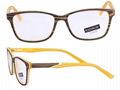 Latest design wood surface acetate optical frame eyewear glasses eyecare 5