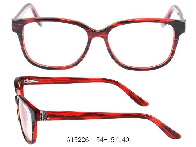 Fancy color acetate optical frame wholesale eyeglasses ready stock 3