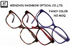 Fancy color acetate optical frame wholesale eyeglasses ready stock