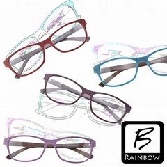 Wood effect acetate eyewear manufacturer optical glasses handmade