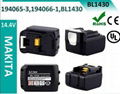 14.4v 3ah 18v 3ah lithium battery replacement for Makita BL1430  BL1830 3