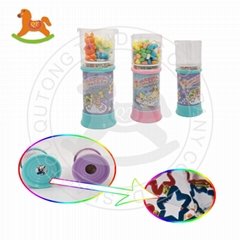 Colorful kaleidoscope toy with sweet candy