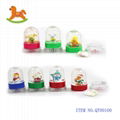 Hot selling revolving plastic Christmas ball toy with sweet   candy in display 3