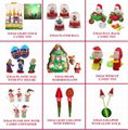 Hot selling revolving plastic Christmas ball toy with sweet   candy in display 4