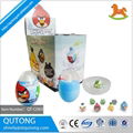 PP food material surprise egg candy spray one part with promotional toy hot sell 1